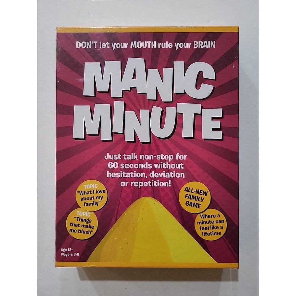 Manic Minute Game The Fantastic Factory Ages 12+